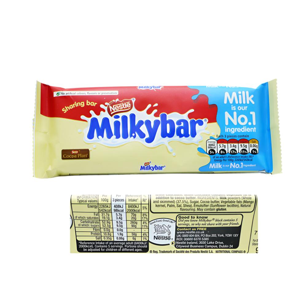 Milkybar White Chocolate Sharing Bar 90g Milkybar White Chocolate Sharing Bar 90g
